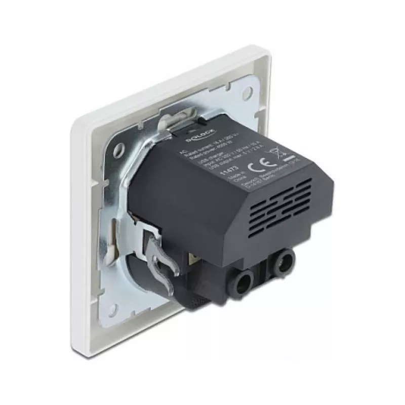 Toma de corriente 2 x USB + CEE 7/3 DeLOCK 11473