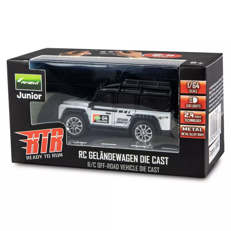 Coche RC offroad Amewi 22678 – eléctrico, escala 1:64, Li-Ion 150 mAh, para niños a partir de 6 años