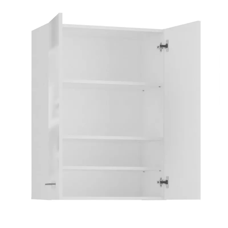 Armario de almacenamiento de baño Topeshop POLA MINI DD blanco brillo blanco