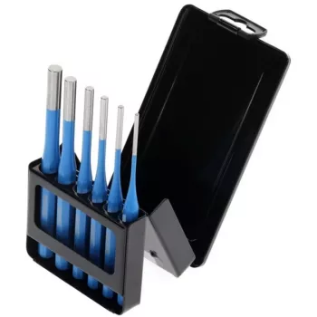 Juego de pasadores 316 D, 6 piezas (azul, en estuche metálico plegable)