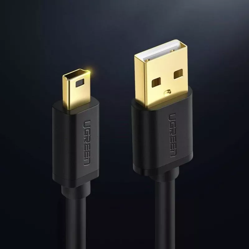 Cable de datos USB UGREEN Thunderbolt a miniUSB 2 m negro