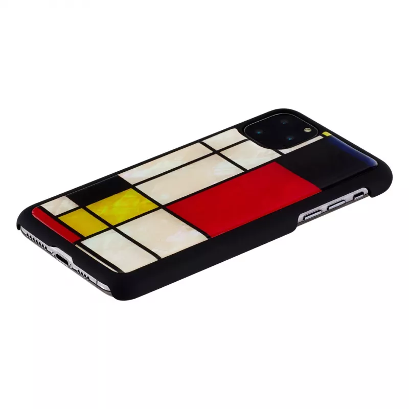 Funda para smartphone iKins para iPhone 11 Pro Max – Mondrian negro funda protectora