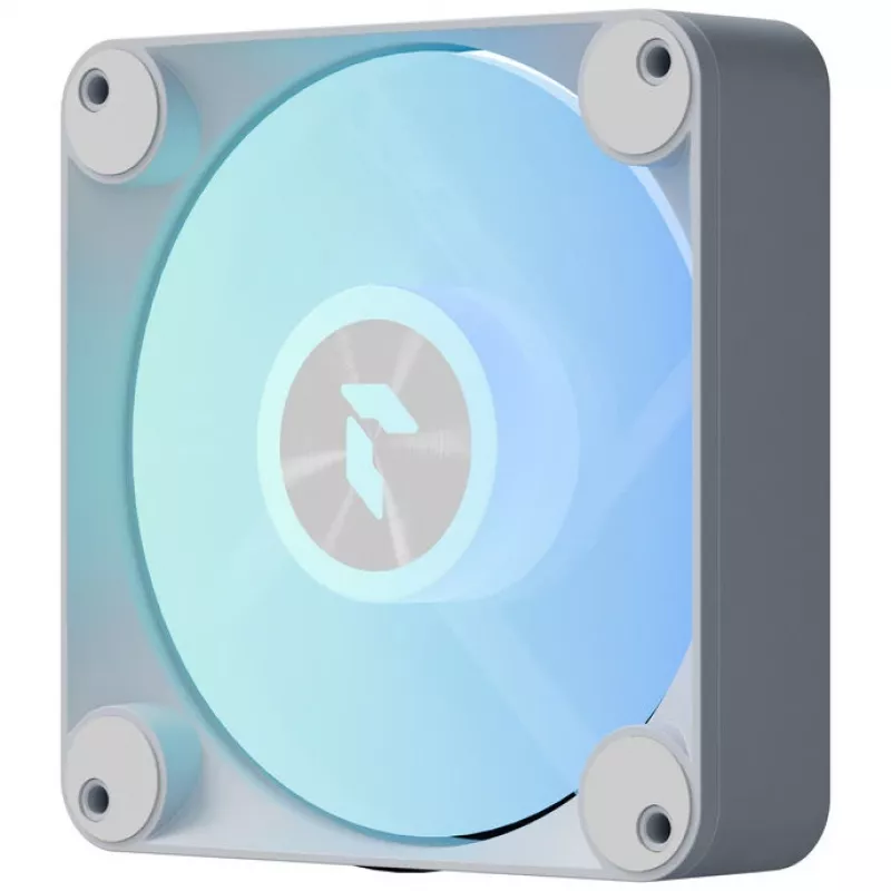 Ventilador APNX FP1-120-R PWM ARGB blanco 120mm, control PWM, iluminación ARGB