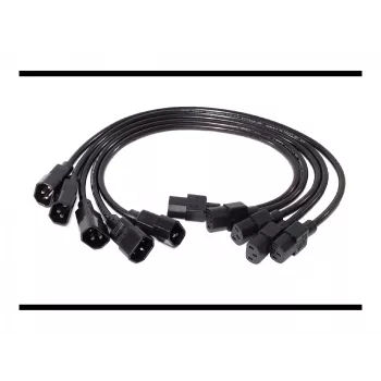 Juego de cables de alimentación APC (5 uds.), C13 a C14, 0,6 m