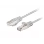 Lanberg PCF6-20CC-0050-S Cable de red Cat.6 F/UTP, 0,5 m, gris, pack de 10