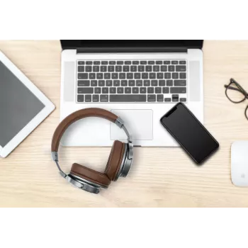 Muse M-278 BT Headset Auriculares inalámbricos con diadema micro-USB Bluetooth marrón, plata