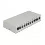 Panel de parcheo DeLOCK Keystone 12 puertos gris