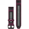 Correa de silicona para reloj GARMIN Quickfit 010-13391-04, 20 mm, grafito/rojo