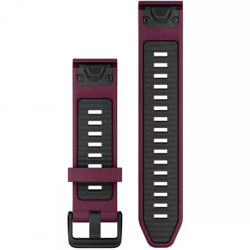 Correa de silicona para reloj GARMIN Quickfit 010-13391-04, 20 mm, grafito/rojo
