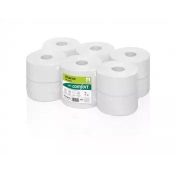 Rollo de papel higiénico WEPA TPMB3120, 120m 480 hojas, 9,2 x 25, tissue reciclado, (12 uds.)