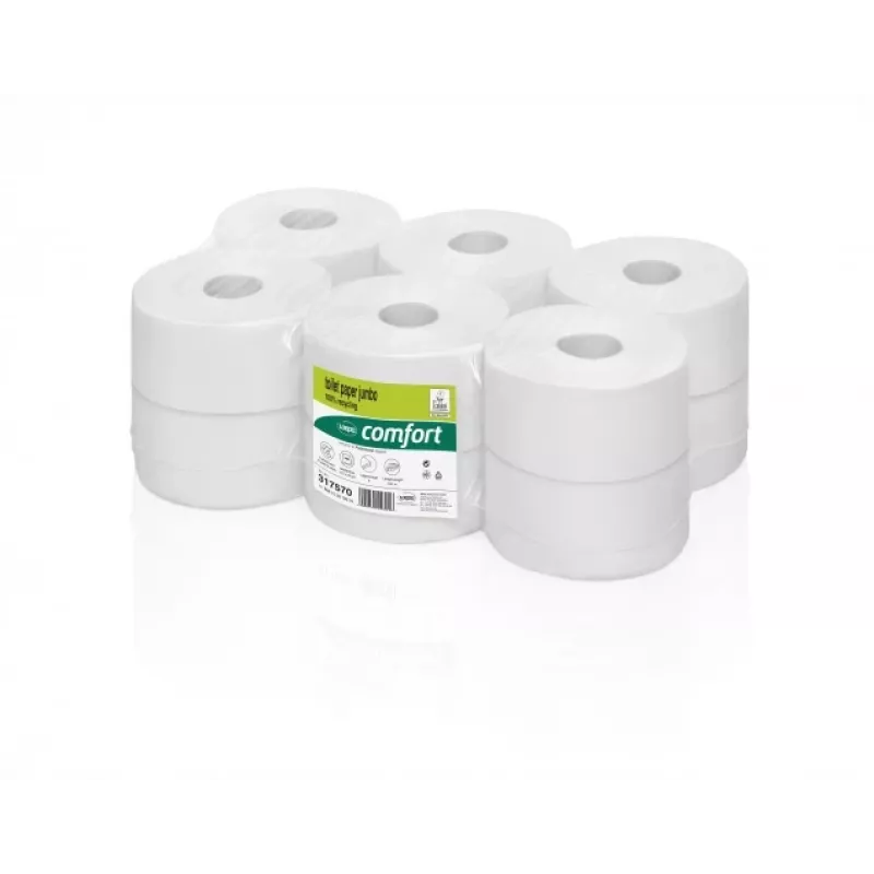 Rollo de papel higiénico WEPA TPMB3120, 120m 480 hojas, 9,2 x 25, tissue reciclado, (12 uds.)