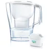 Jarra filtrante de agua BRITA Aluna Transparente Blanca — 2,4 l total / 1,4 l filtrada, MAXTRA, apta para lavavajillas