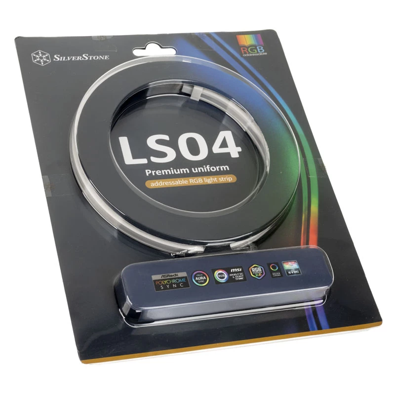 SilverStone LS04, tira LED ARGB, pack de 2 - blanco