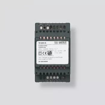 Siedle TR 603-0 - Fuente de alimentación - Negro - Siedle - 0 - 40 °C - CE - 53,5 mm (200035160-00)