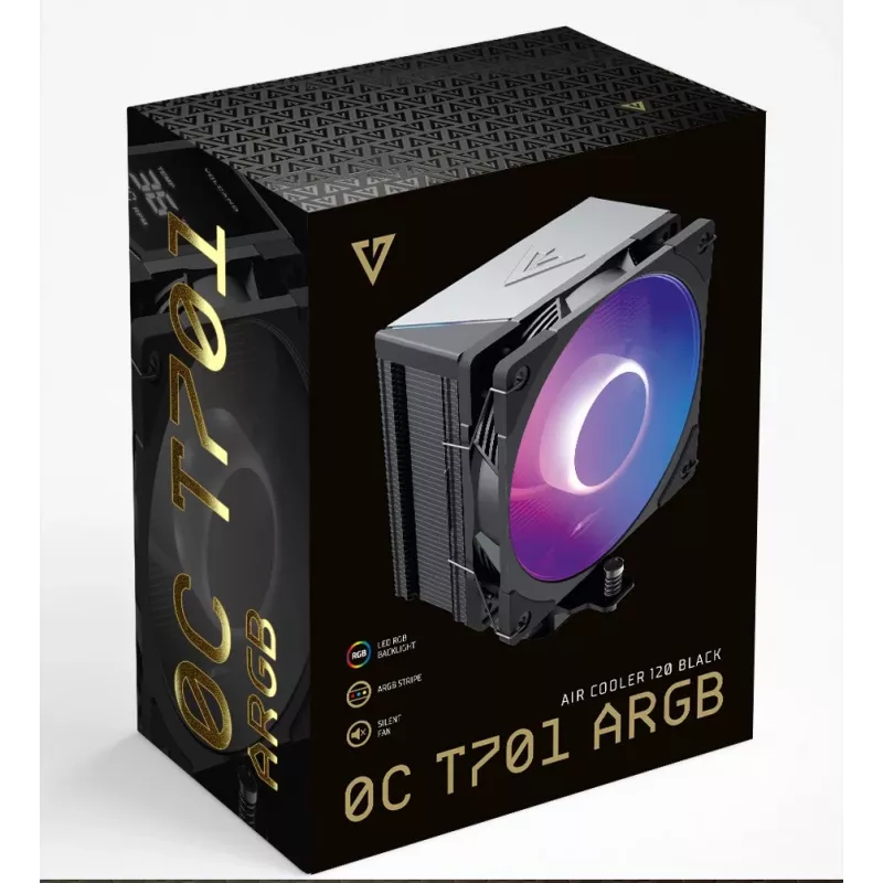MODECOM Volcano 0C T701 ARGB disipador de CPU por aire 12 cm negro