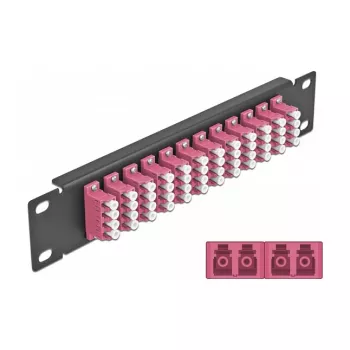 Panel de parcheo de fibra óptica DeLOCK 10