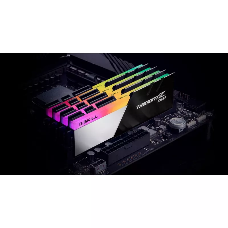 DIMM 32 GB DDR4-3600 (2x 16 GB) Dual-Kit, memoria RAM negro/plata, F4-3600C18D-32GTZN, Trident Z Neo, INTEL XMP