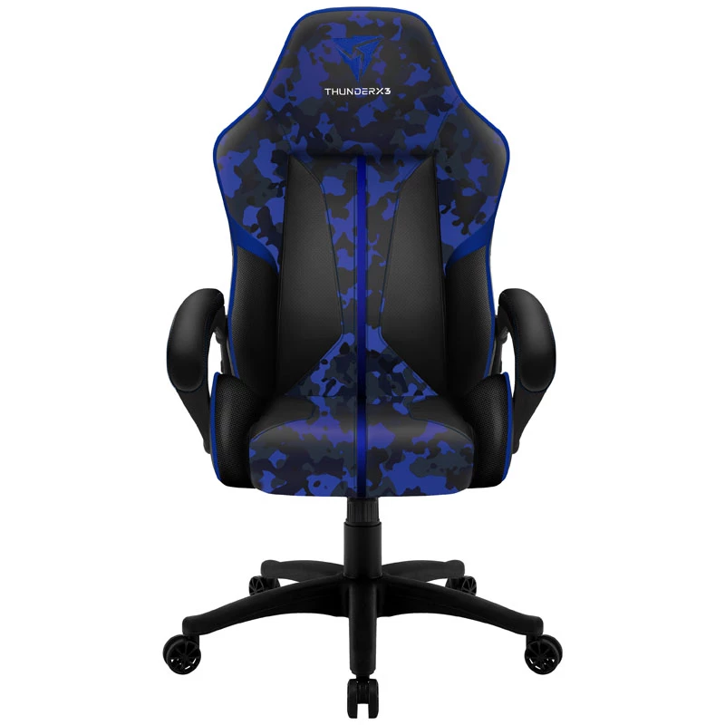 Silla gaming thunder x3 BC1 Camo Blue con asiento ajustable en altura y reclinable