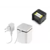 Stylies Elara COP000850 difusor de aromas, 1,3 W, para habitaciones de hasta 15 m², 2 niveles de velocidad, temporizador, alimentación por USB/pilas/adaptador, 74 x 74 x 100 mm, blanco