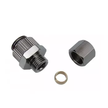 Racor de anillo de compresión para tubos de cobre, Koolance NZL-CU06 – para tubos de 6 mm de diámetro exterior a G 1/4