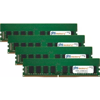 PHS-memory 32GB (4x8GB) Kit RAM memoria para Dell Precision 3630 Tower DDR4 UDIMM ECC 2666MHz (SP284178)
