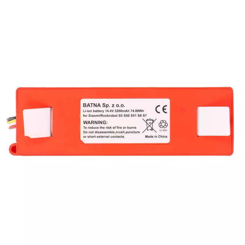 Batería de repuesto para aspiradora Xiaomi Mi Robot / Roborock S50 S55, 14,4 V 5200 mAh
