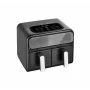 Freidora de aire doble Amica AFM 7020, 8 L, 2400 W, negra