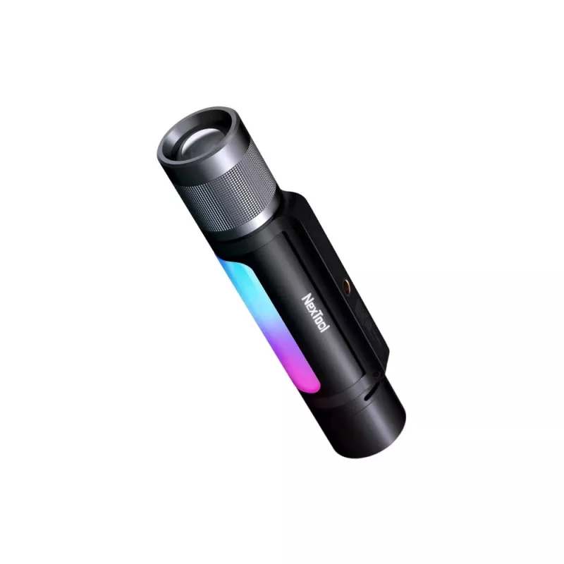 Linterna Nextool NE20161A 12-en-1 LED recargable 900 lm, 10 W, USB-C, 2600 mAh, aluminio, 173 mm