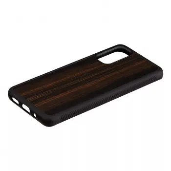 Funda para smartphone Man and Wood Galaxy S20 Ebony Negro — Funda protectora para Samsung Galaxy S20