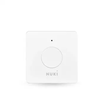 Button NUKI Opener blanco 70×22×70 mm, Bluetooth 5.0, compatible con NUKI