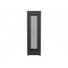 Armario rack Lanberg FF01-8042-23B de suelo de 19 pulgadas 42U 800x1000 mm, puerta de malla perforada, flat pack, negro