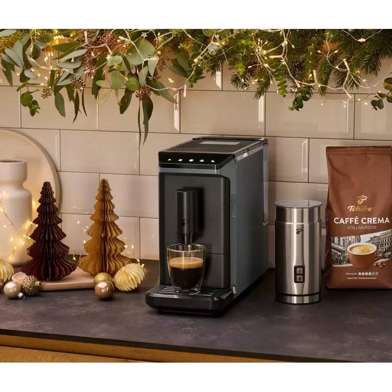 Cafetera de espresso Tchibo Esperto Mini negra – cafetera de espresso compacta para casa