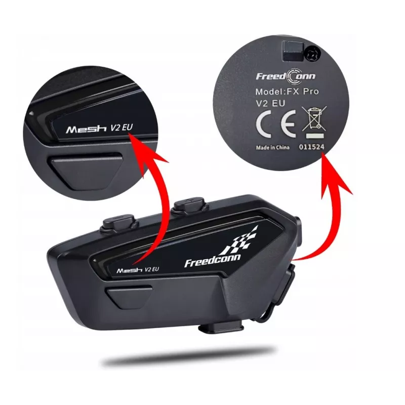 FreedConn FX Pro V2 EU MESH intercomunicador para moto
