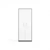 ESTANTERÍA CERRADA OLIV 2D, ANTRACITA/Blanco SET