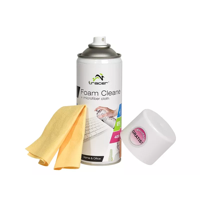 Espuma de limpieza Tracer 400ML + paño de microfibra