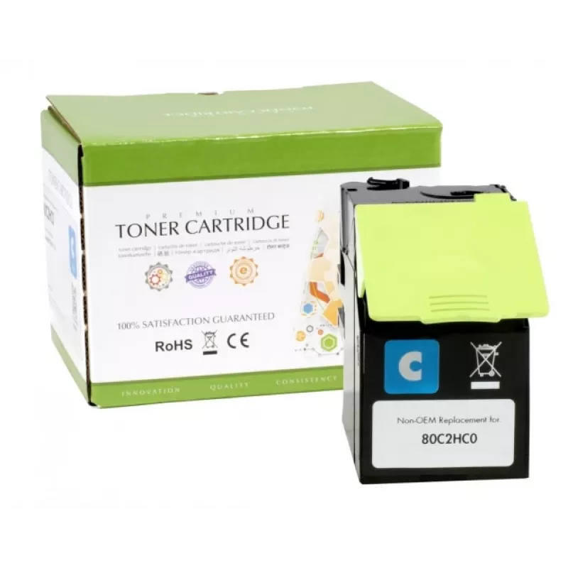 Compatible Static-Control Lexmark 802HC (80C2HC0), cian, 3000 páginas