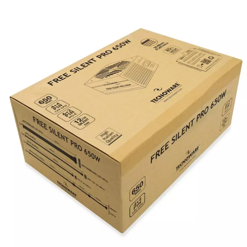 Fuente de alimentación | TECNOWARE | ATX | PC | negro | 180 - 264 V | 650 W | FAL651FSP12