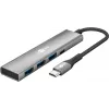 Hub USB slim de 4 puertos Goobay USB-C a/USB-A 5 Gbit/s - -Plug> 1x (76562)