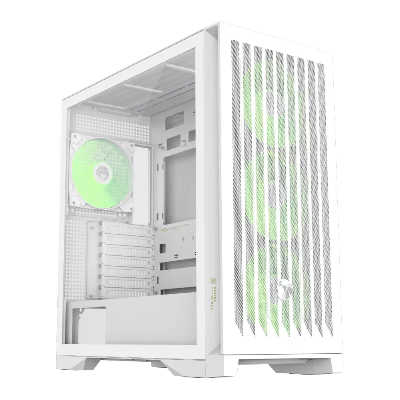 Caja Gamemax | LEADER 2 WH | blanca | E-ATX | fuente de alimentación no incluida