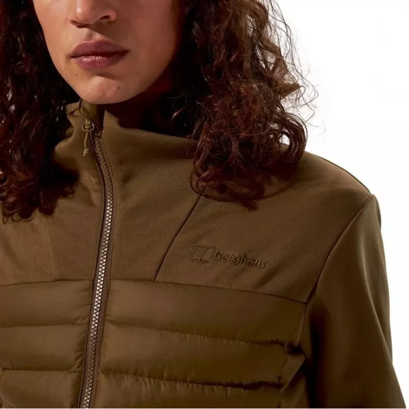 Chaqueta híbrida con capucha Berghaus Vaskye para hombre talla L marrón