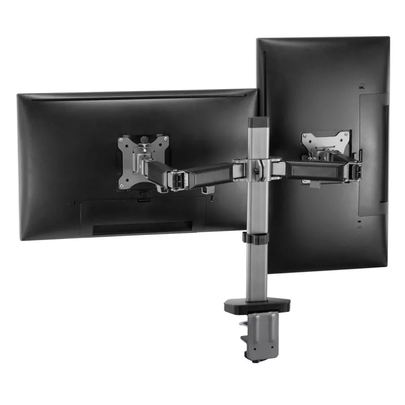 Soporte de montaje para dos monitores Deluxe Ergo Office, 17-32, máx. 9 kg, ER-449