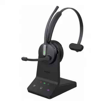 Auriculares mono inalámbricos Yealink WH64 Pro Teams con compatibilidad Bluetooth y UC, micrófono con cancelación de ruido