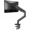 Soporte de monitor DIGITUS Single, pinza, para hasta 49 inch (124,5 cm), 20 kg, VESA 75x75–100x100, inclinable -20° a 50°, altura ajustable, negro