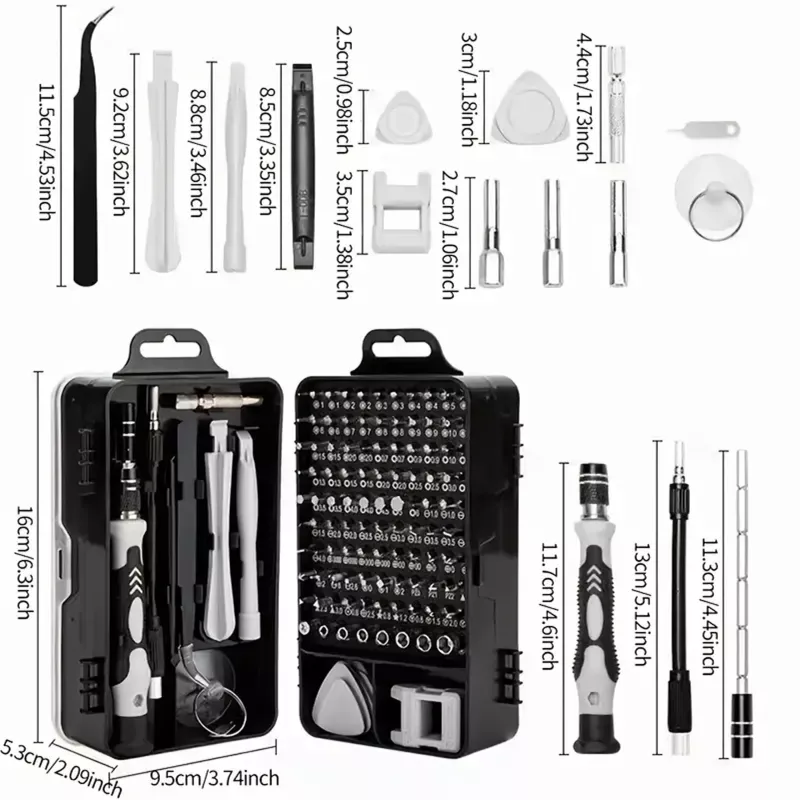 Extralink Set de destornilladores de precisión, destornilladores Torx 115 en 1