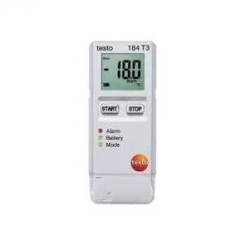 TESTO 184 T3 registrador de datos de temperatura, registrador de datos, 40000 valores de medición, -35 ... +70 °C, 0,1 °C (0572 1843)