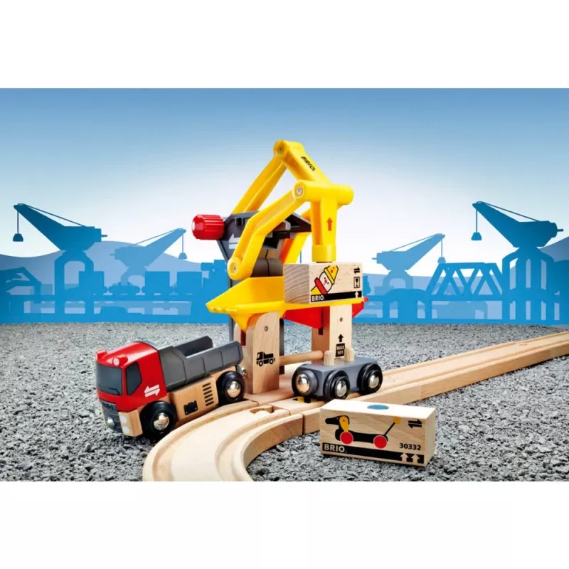 BRIO World estación de carga de mercancías, edificio de juego