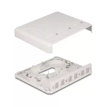 Caja de superficie Keystone DeLOCK 67052 para módulos de fibra óptica, 6 puertos, blanca