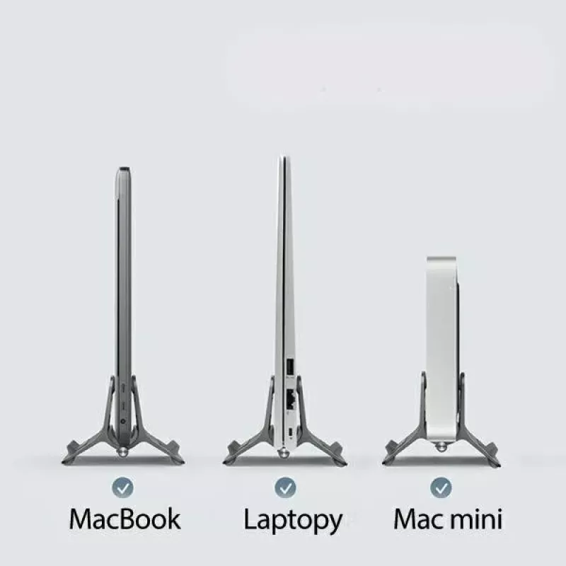 Soporte de sobremesa Gravity para MacBook plata