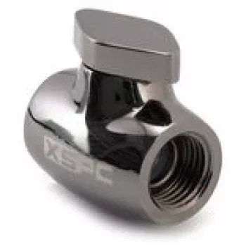 Válvula de bola XSPC G1/4, carcasa de latón con acabado negro cromado, modelo WASC-504