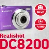 Agfa Photo DC8200 Lila + Funda + tarjeta SD 16 GB